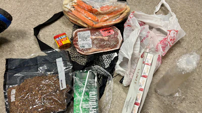 In this undated photo released by the South Carolina Department of Corrections, items dropped by a drone into the Lee Correctional Institution in Bishopville, S.C., are seen.