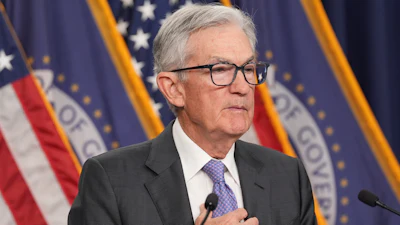 Federal Reserve Chair Jerome Powell at a news conference in Washington, Dec. 10, 2025.