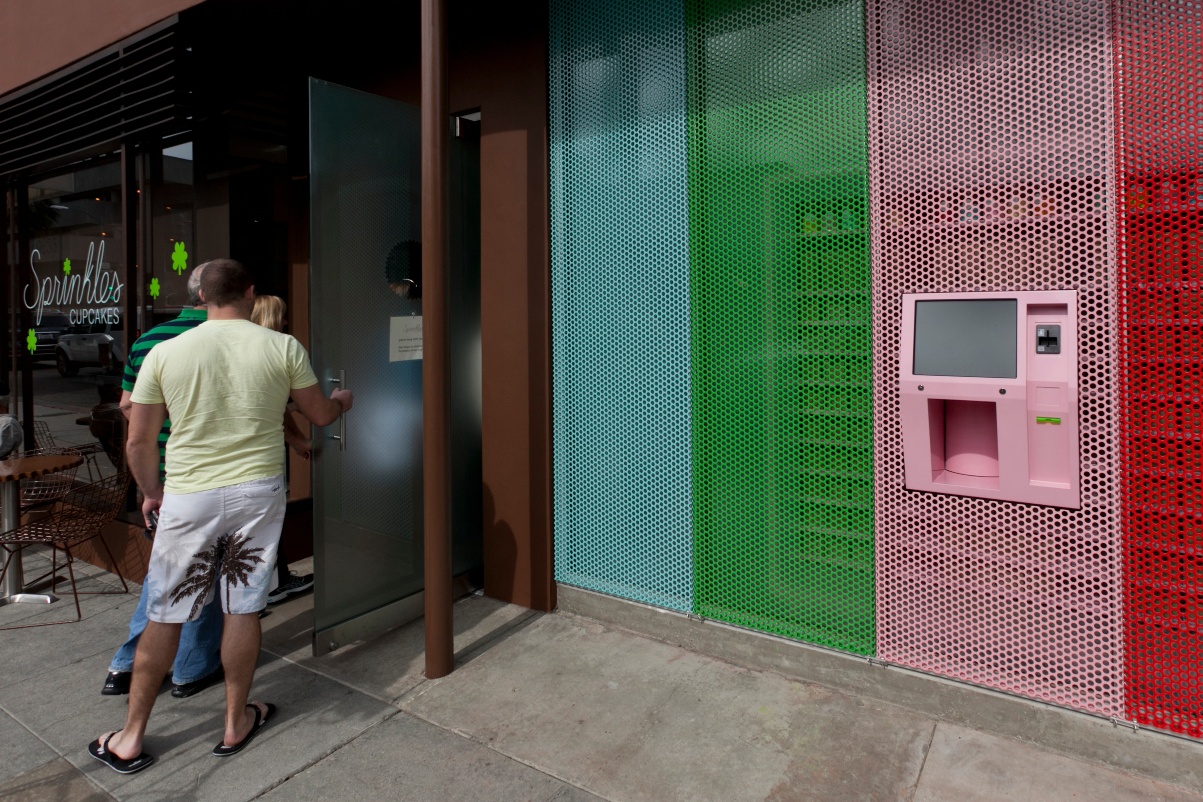 Sprinkles Cupcakes' 24-hour cupcake 'ATM,' Beverly Hills, Calif., March 5, 2012.