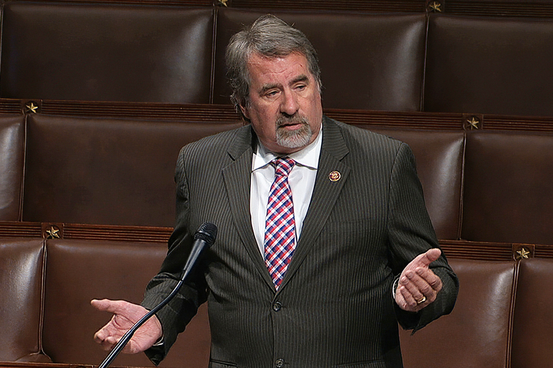 In this image from video, Rep. Doug LaMalfa. R-Calif., speaks on the floor of the House of Representatives at the Capitol, April 23, 2020.