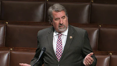 In this image from video, Rep. Doug LaMalfa. R-Calif., speaks on the floor of the House of Representatives at the Capitol, April 23, 2020.