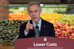 Canadian Prime Minister Mark Carney during an event at a grocery store in Ottawa, Jan. 26, 2026.