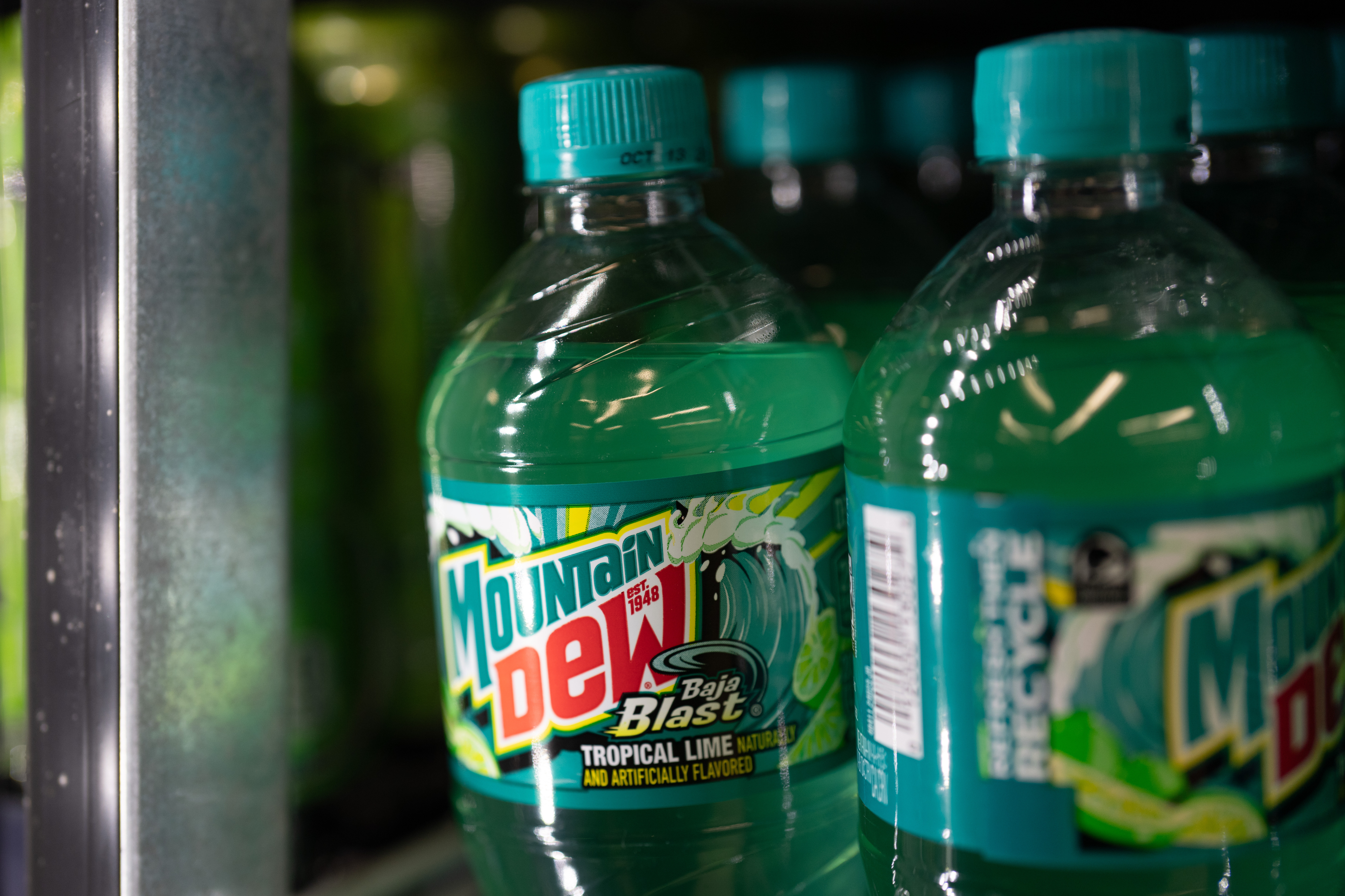 Bottles of Mountain Dew products at Hawthorne Market, Portland, Ore., Jan. 6, 2026.
