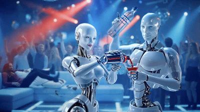 An undated image provided by Svedka shows a scene from the company's 2026 Super Bowl ad.
