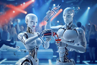 An undated image provided by Svedka shows a scene from the company's 2026 Super Bowl ad.