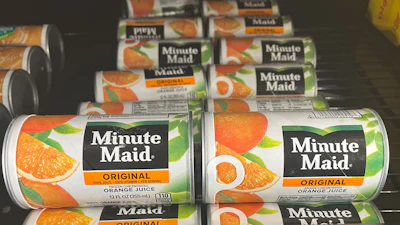 Minute Maid frozen concentrate orange juice on display at a grocery store in White Plains, N.Y., Wednesday, Feb. 4, 2026.