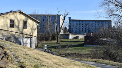 Bourbon barrel rack houses at the Four Roses Distillery in Lawrenceburg, Ky., Feb. 3, 2025.