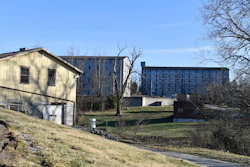 Bourbon barrel rack houses at the Four Roses Distillery in Lawrenceburg, Ky., Feb. 3, 2025.