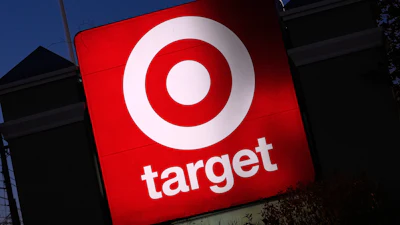 A Target sign outside a store in Salem, N.H., Nov. 18, 2025.