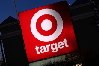 A Target sign outside a store in Salem, N.H., Nov. 18, 2025.
