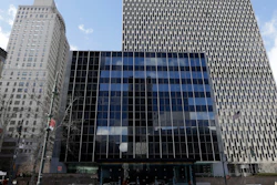 The United States Court of International Trade, center, in front of the Jacob K. Javits Federal Building, New York, March 18, 2015.