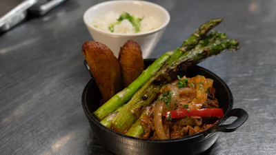 A ropa vieja dish at Cuba Libre Restaurant and Rum Bar in Philadelphia, March 6, 2026.