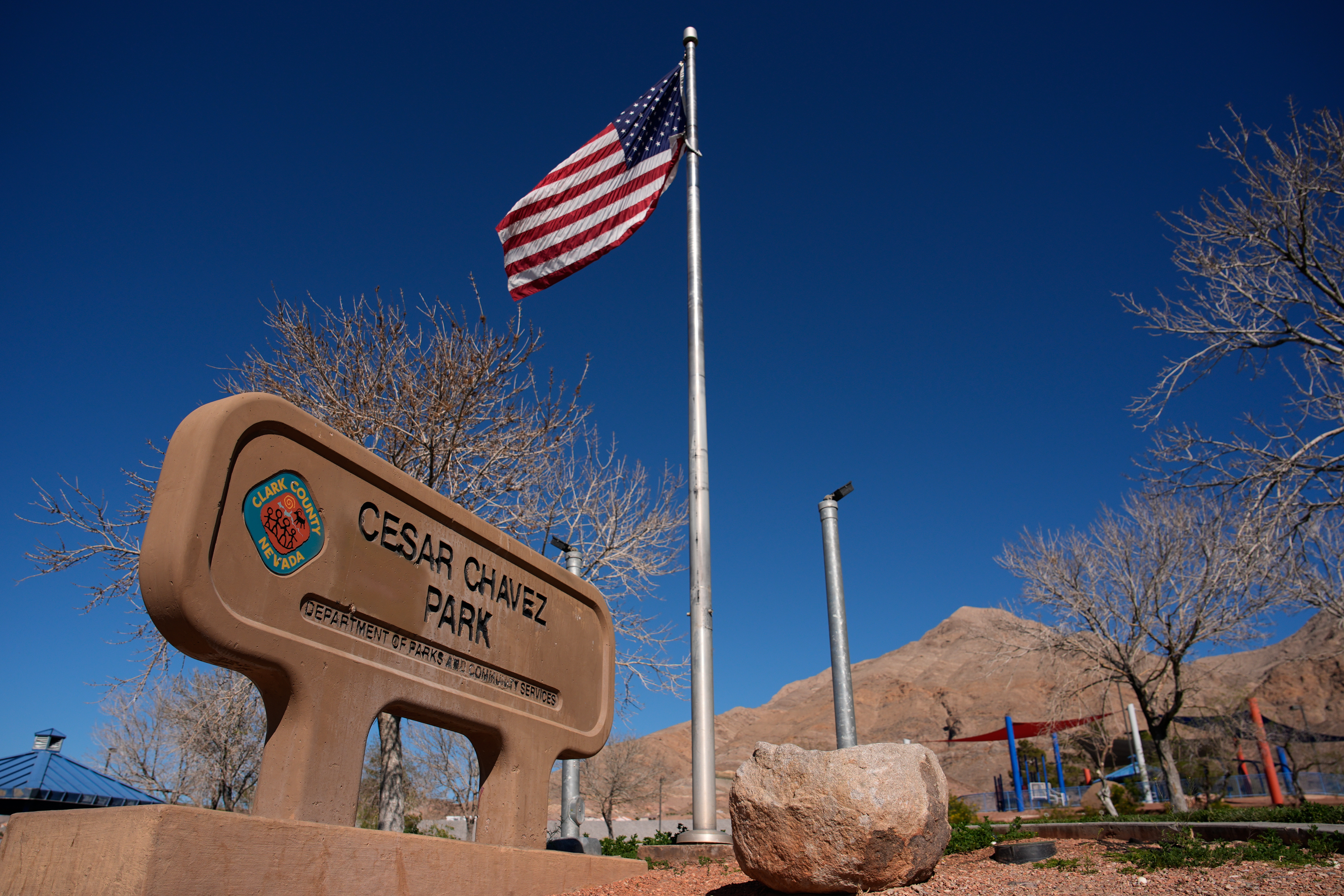 C&eacute;sar Chavez Park in Las Vegas, March 19, 2026.
