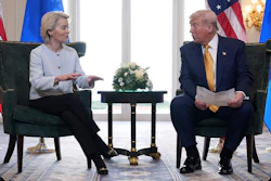 President Donald Trump and European Commission President Ursula von der Leyen at the Trump Turnberry golf course in Turnberry, Scotland, July 27, 2025.