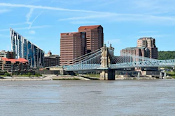 The Ohio River near Covington, Ky.