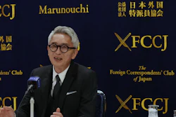 Japanese actor Yutaka Matsushige at a news conference in Tokyo, April 16, 2026.
