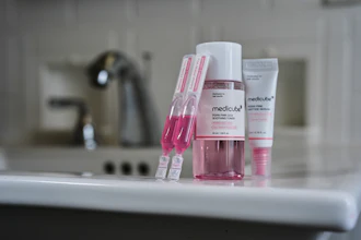 Skincare products made from salmon DNA, March 6, 2026, Cincinnati.