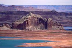 Low water levels at Wahweap Bay at Lake Powell, Wahweap, Ariz., June 9, 2021.