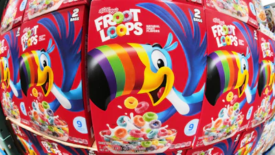 Kellogg's Froot Loops in a Costco in Pittsburgh, July 14, 2025.