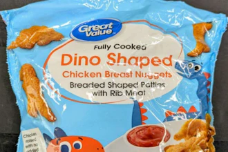 Walmart Great Value Fully Cooked Dino Shaped Chicken Breast Nuggets were recently the subject of a public health alert.