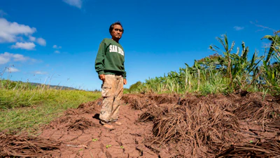 Bok Kongphan poses for a photo at his farm, May 4, 2026, Waialua, Hawaii.