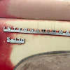 The make and series are displayed on the side of a 1956 International Harvester S-130 pickup truck in Mason, Ill., Sunday, May 24, 2026.