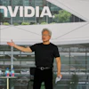 Nvidia CEO Jensen Huang delivers a speech during an all employee celebration at the construction site of their Taiwan headquarters 'Constellation' in Taipei, Taiwan, Wednesday, May 27, 2026.