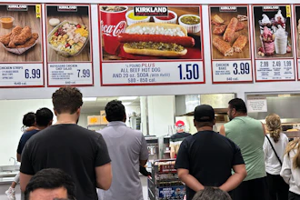 Customers in the food court at a Costco in Mount Prospect, Ill., June 8, 2026.