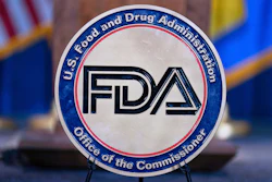 The Food and Drug Administration seal at the Hubert Humphrey Building Auditorium in Washington, April 22, 2025.