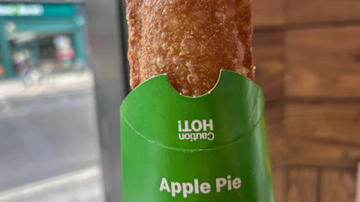 A fried apple pie sold at a McDonald’s in London, June 16, 2026.