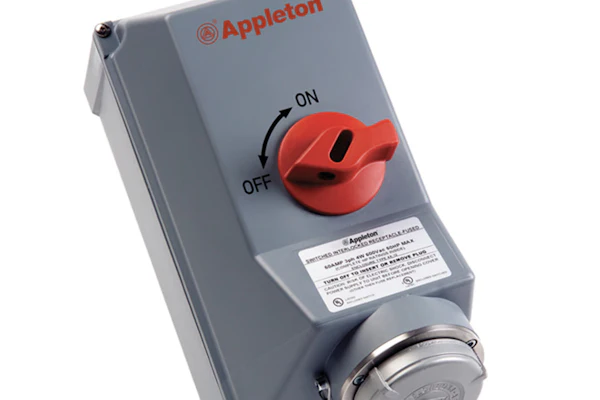 ASR Nonmetallic Interlocked Receptacles prevent electrical arcing when used with fixed or portable heavy duty equipment.