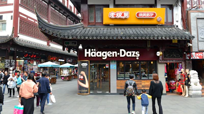 A Häagen-Dazs shop in Shanghai, Nov. 2017.