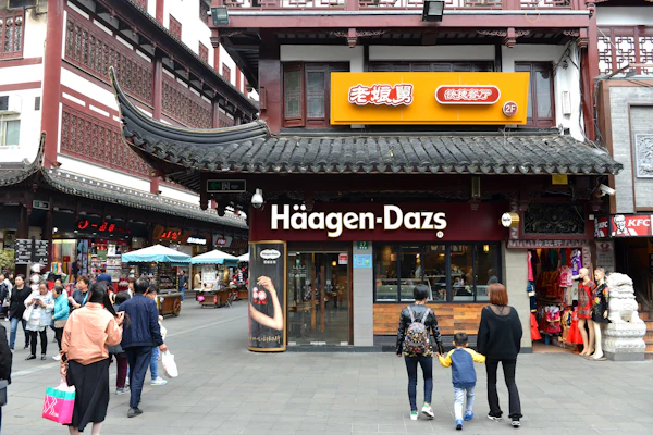 A Häagen-Dazs shop in Shanghai, Nov. 2017.