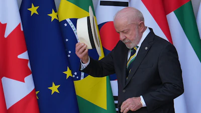 Brazil President Luiz Inacio Lula da Silva at the G7 summit, Evian-les-Bains, France, June 16, 2026.