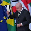 Brazil President Luiz Inacio Lula da Silva at the G7 summit, Evian-les-Bains, France, June 16, 2026.