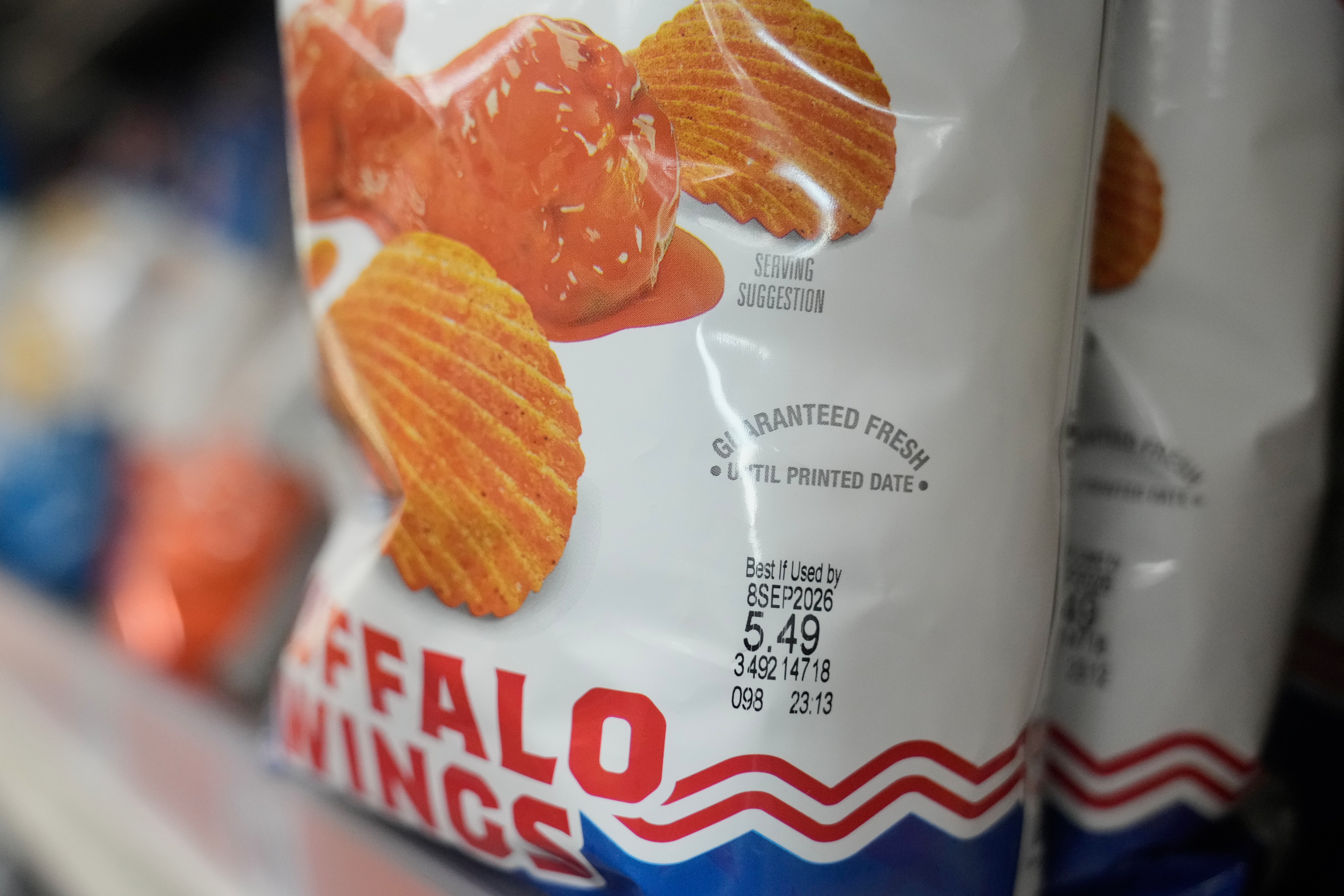 A Best If Used By date on a package of potato chips at Park Plaza Fine Foods, San Francisco, June 30, 2026.