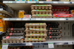 Eggs for sale at a grocery store, Feb. 10, 2026, Chicago.