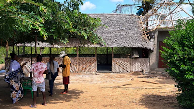 An unfinished restaurant under construction by a women's group led by Nuru Mohammed, Sabaki, Malindi, Kenya, June 15, 2026.