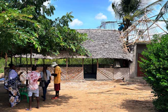 An unfinished restaurant under construction by a women's group led by Nuru Mohammed, Sabaki, Malindi, Kenya, June 15, 2026.