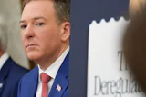 EPA Administrator Lee Zeldin during an event about loosening a federal refrigerant rule at the White House, May 21, 2026.