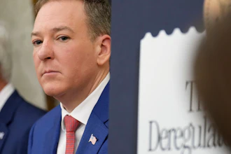 EPA Administrator Lee Zeldin during an event about loosening a federal refrigerant rule at the White House, May 21, 2026.