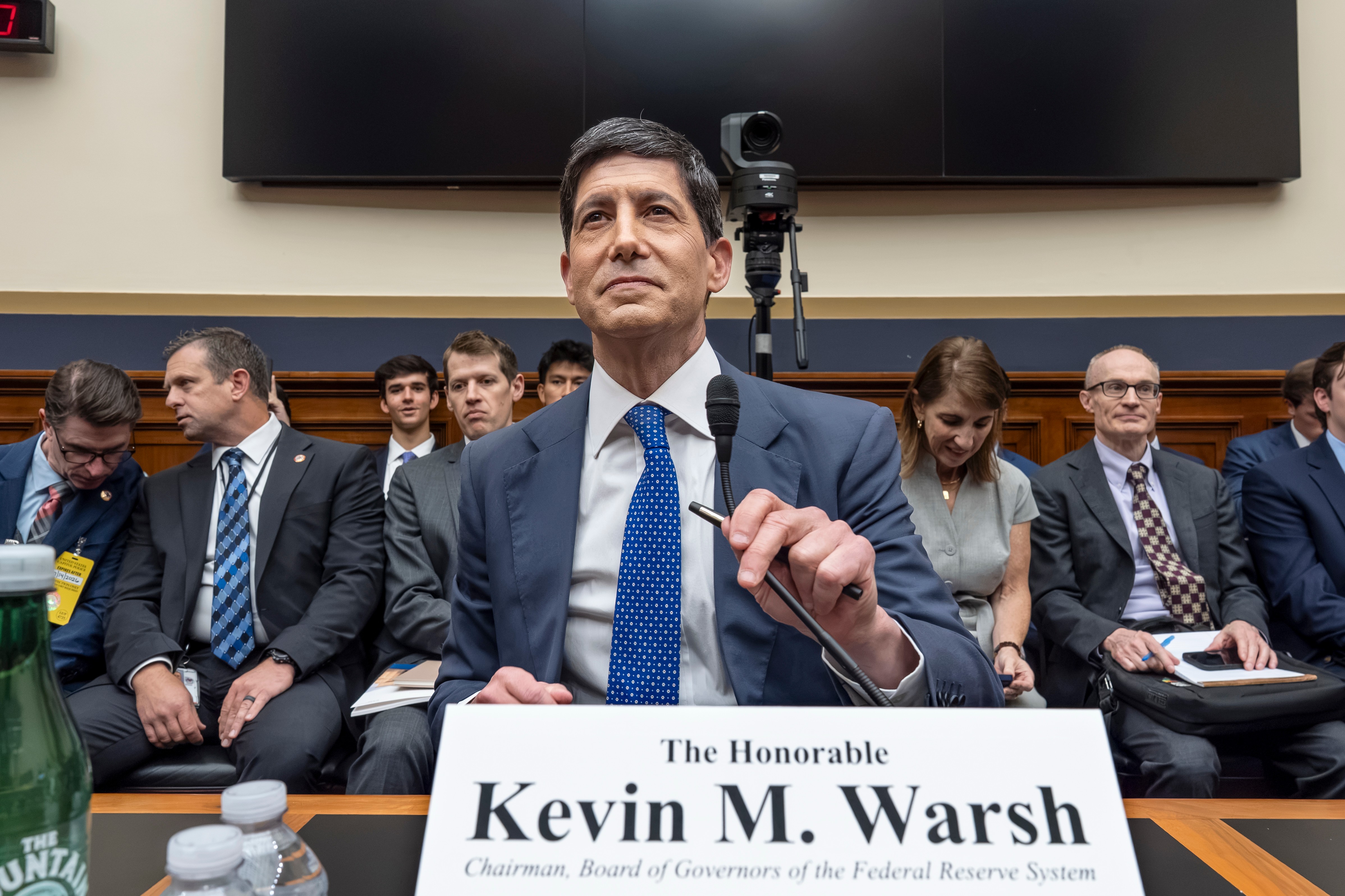 Federal Reserve Chairman Kevin Warsh appears before the House Financial Services Committee, Washington, July 14, 2026.