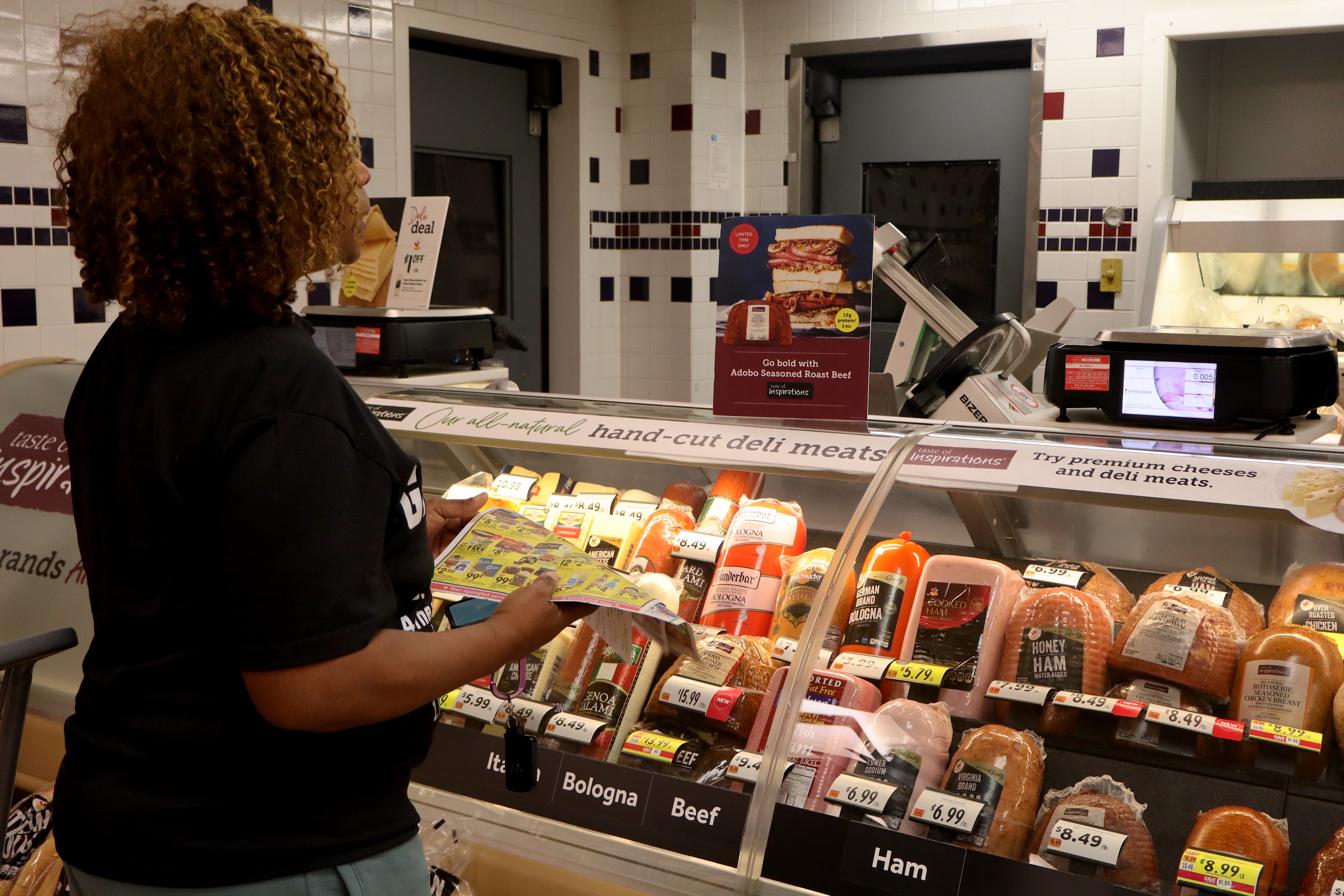 Apral Jack orders deli meat at a Stop & Shop in Lexington, Mass., July 6, 2026.