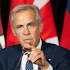 Prime Minister Mark Carney speaks to reporters during the closing news conference at the First Ministers Meetings in Charlottetown, Prince Edward Island, July 23, 2026.