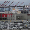 New Toyota vehicles at the Toyota Logistics Service, Long Beach, Calif., March 26, 2025.