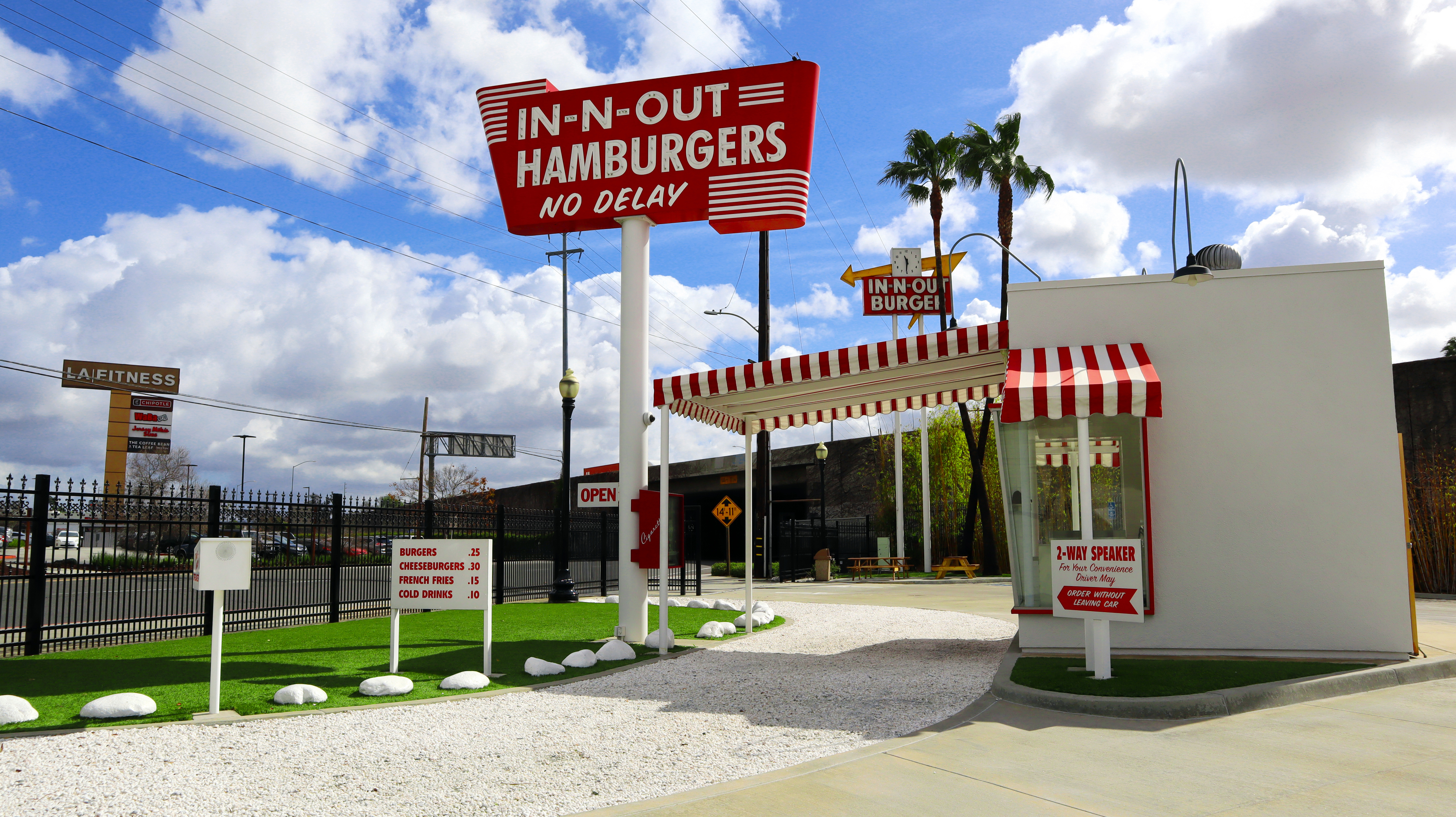 A replica of the original In-N-Out Burger in Baldwin Park, Calif., Feb. 2025.