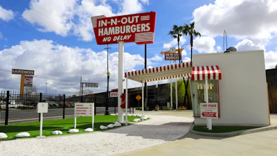 A replica of the original In-N-Out Burger in Baldwin Park, Calif., Feb. 2025.