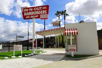 A replica of the original In-N-Out Burger in Baldwin Park, Calif., Feb. 2025.