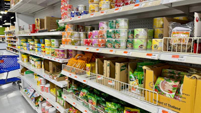 Shelves at Idaho Capital Asian Market in Boise, June 13, 2026.