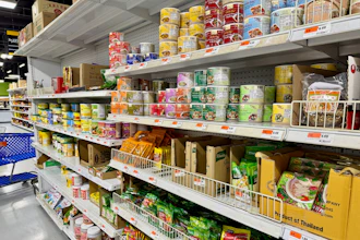 Shelves at Idaho Capital Asian Market in Boise, June 13, 2026.